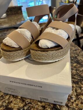 Steve Madden Blush Espadrille Platform Sandal